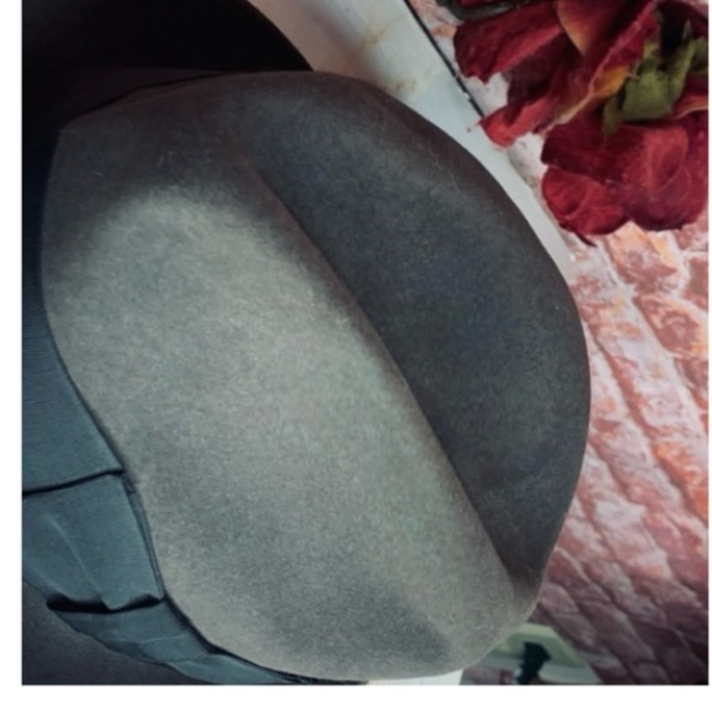 Vintage Larchmont gray and Black fur felt  Fedora - Picture 10 of 10